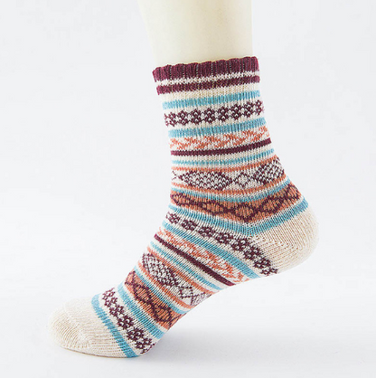 Winter Thick Warm Stripe Wool Socks Casual Sock Business Socks