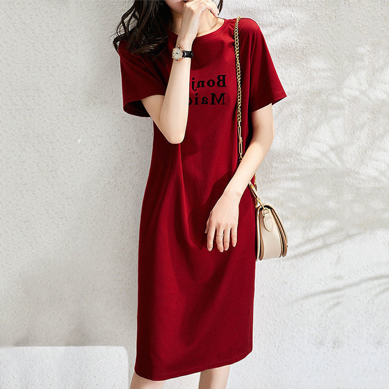 Dress Summer Goddess Temperament French Mid-length Women's Clothing