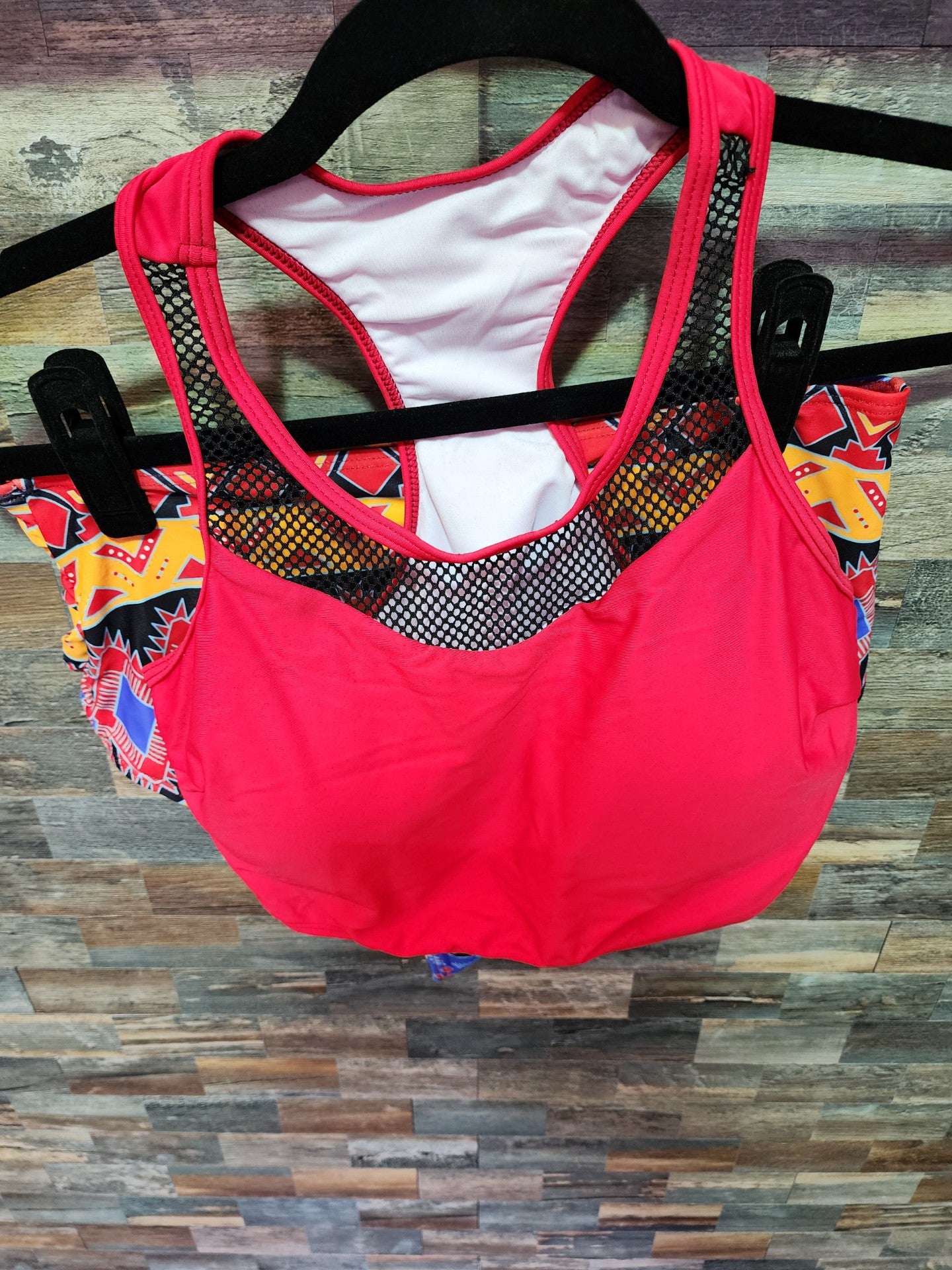 HIGH WAISTED RACERBACK MED RED