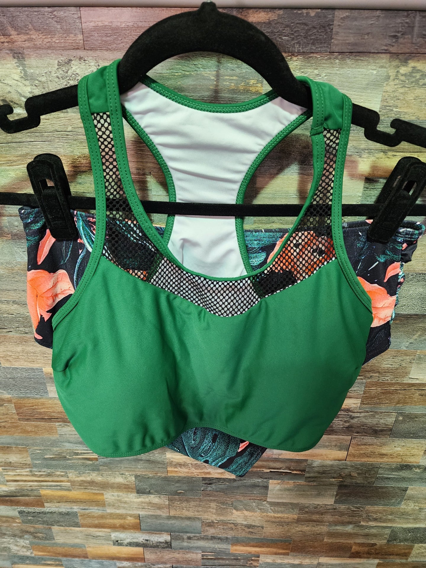 HIGH WAISTED RACERBACK LARGE GREEEN