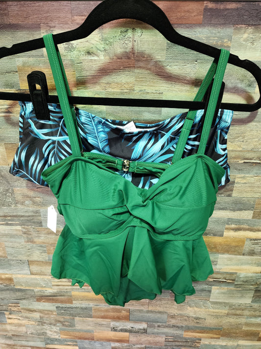 HIGH WAISTED RACERBACK LARGE GREEN