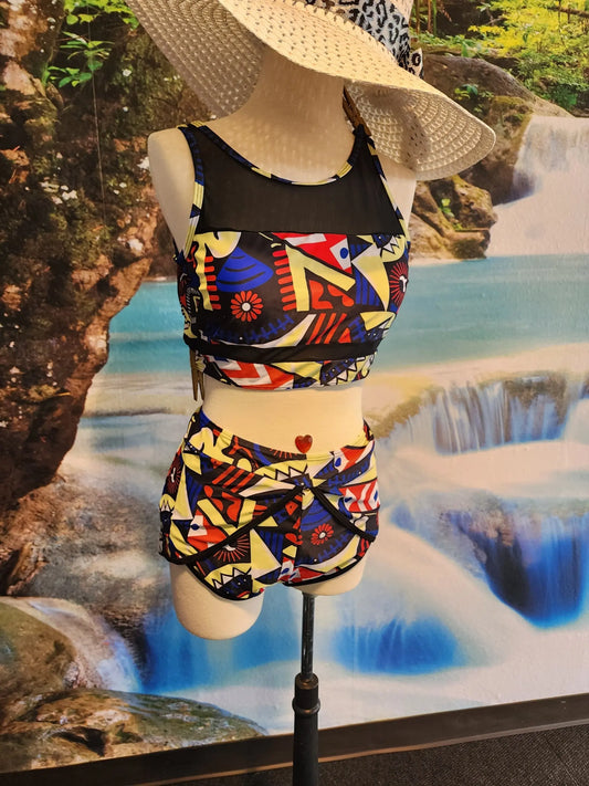 AFRICAN BIKINI BATHING SUIT XL/2XL/3XL/4XL MIXED Dragon's Gemz