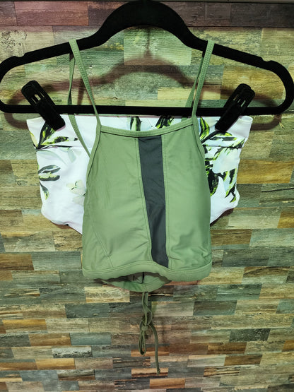 HIGH WAISTED RACERBACK SMALL ARMY GREEN