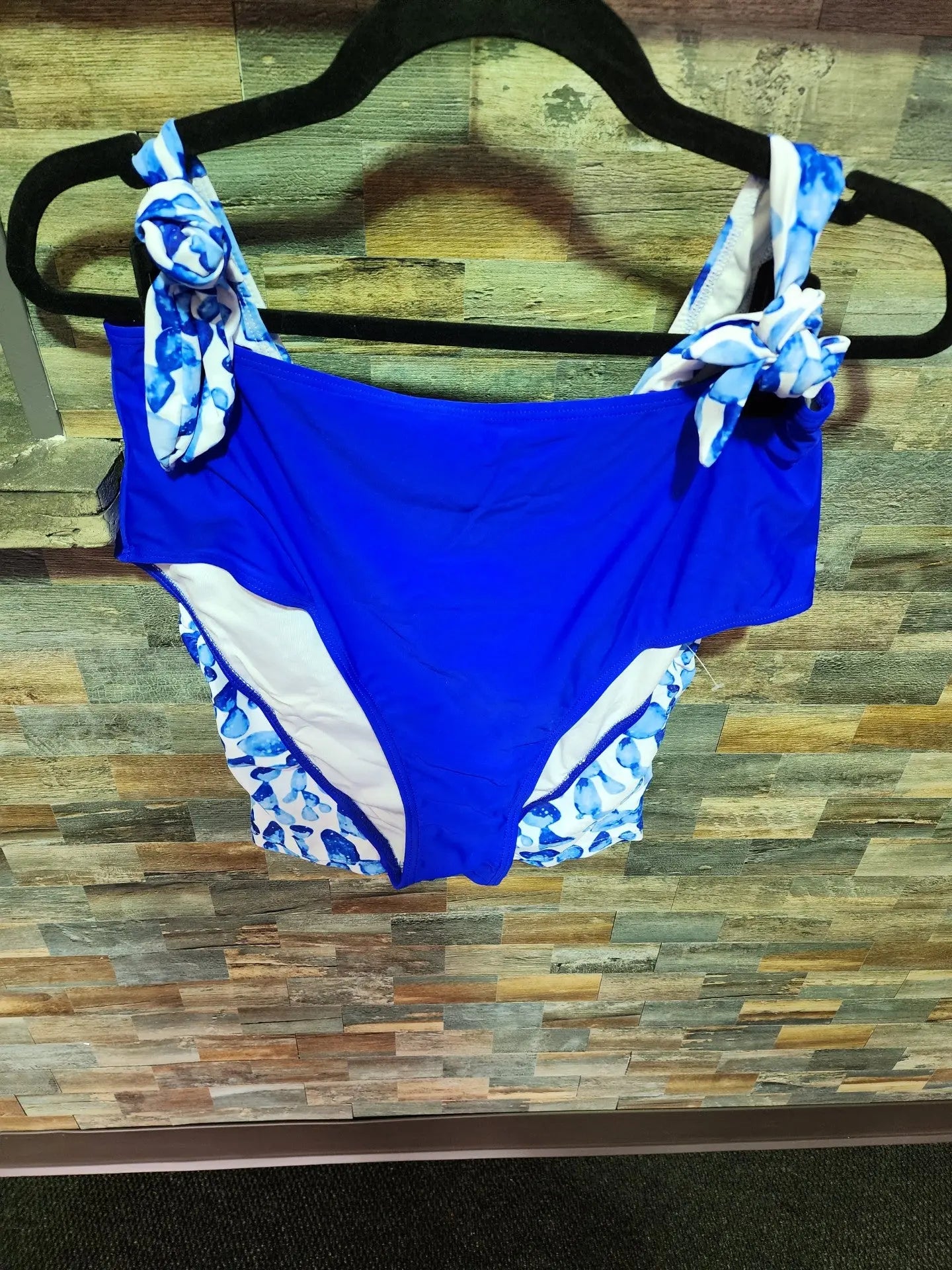 GE HIGH CUT TANKINI SET XL BLUE Dragon's Gemz