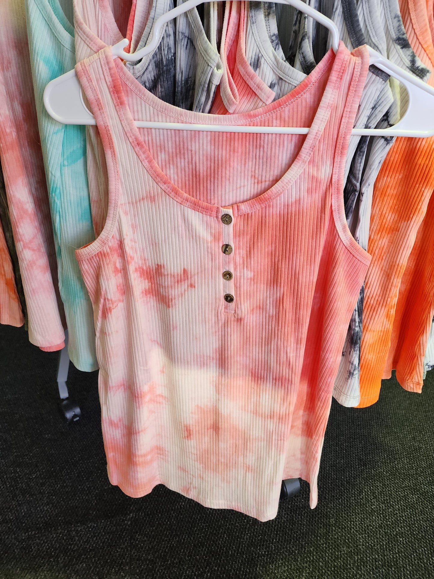 TIE DYE TANKS - S/M/L/XL 5 COLORS