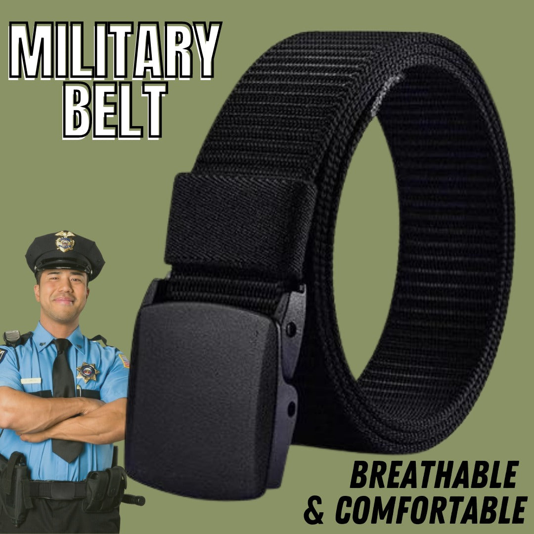 Plastic Cam Buckle Nylon Canvas Tactical Waistband Webbing Military Belt For Men