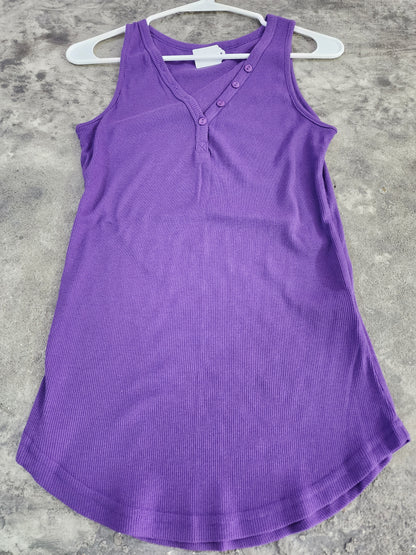 V NECK BUTTON DOWN TANK  S/M/L/XL 10 COLORS