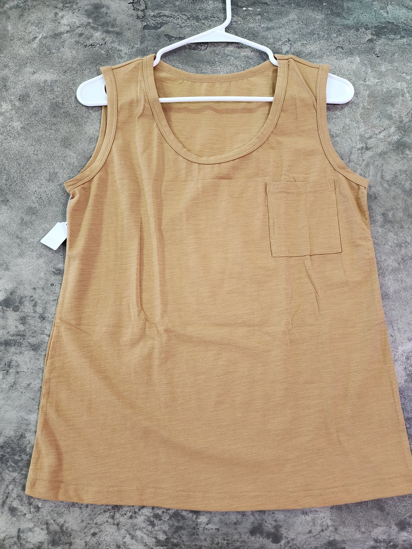 LOW NECK TAILORED CREW TANK-S/M/L/XL/2XL 12 COLORS