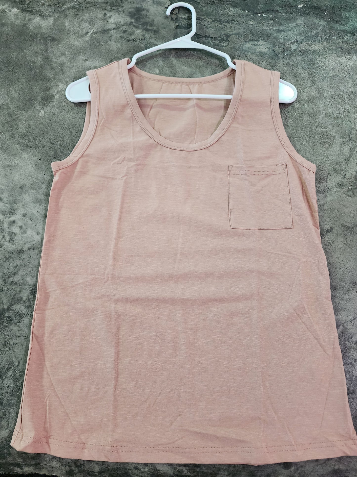 LOW NECK TAILORED CREW TANK-S/M/L/XL/2XL 12 COLORS