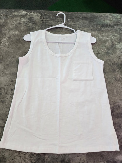 LOW NECK TAILORED CREW TANK-S/M/L/XL/2XL 12 COLORS