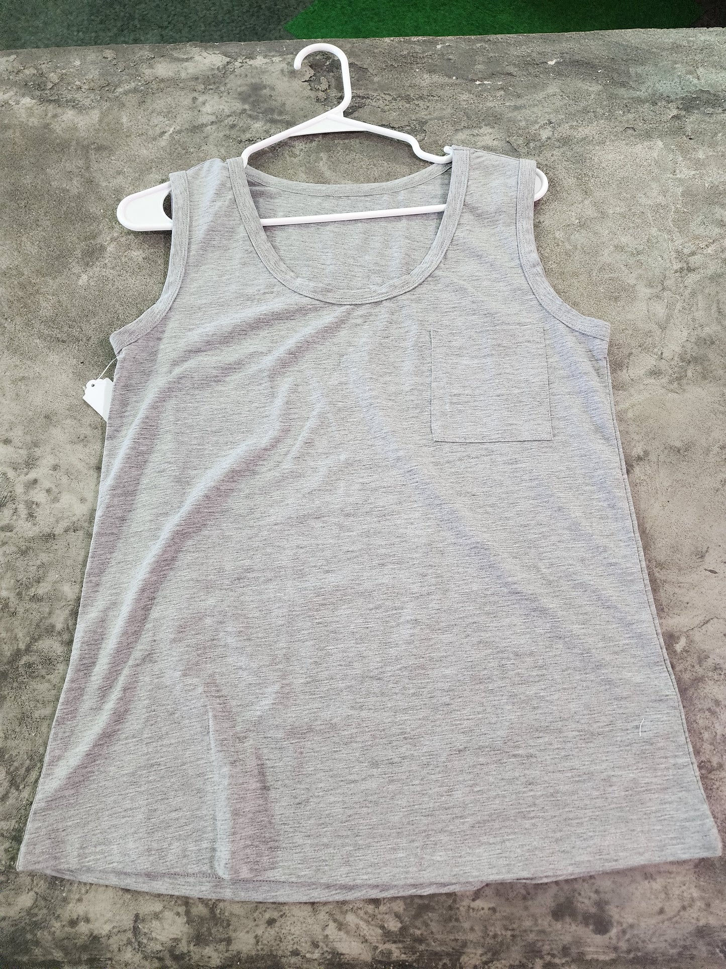 LOW NECK TAILORED CREW TANK-S/M/L/XL/2XL 12 COLORS