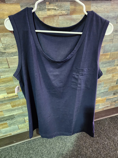 LOW NECK TAILORED CREW TANK-S/M/L/XL/2XL 12 COLORS