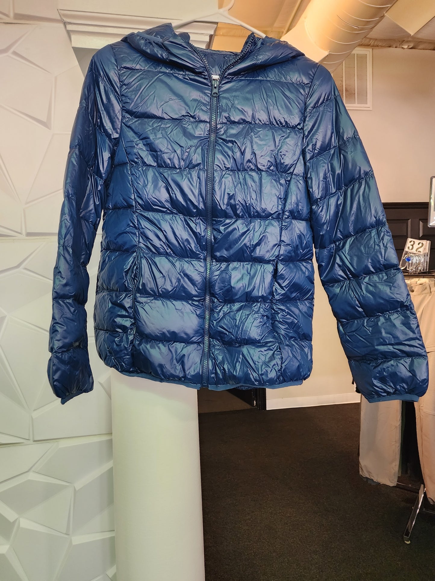 PUFFER COAT DUCK DOWN SHORT W/HOOD