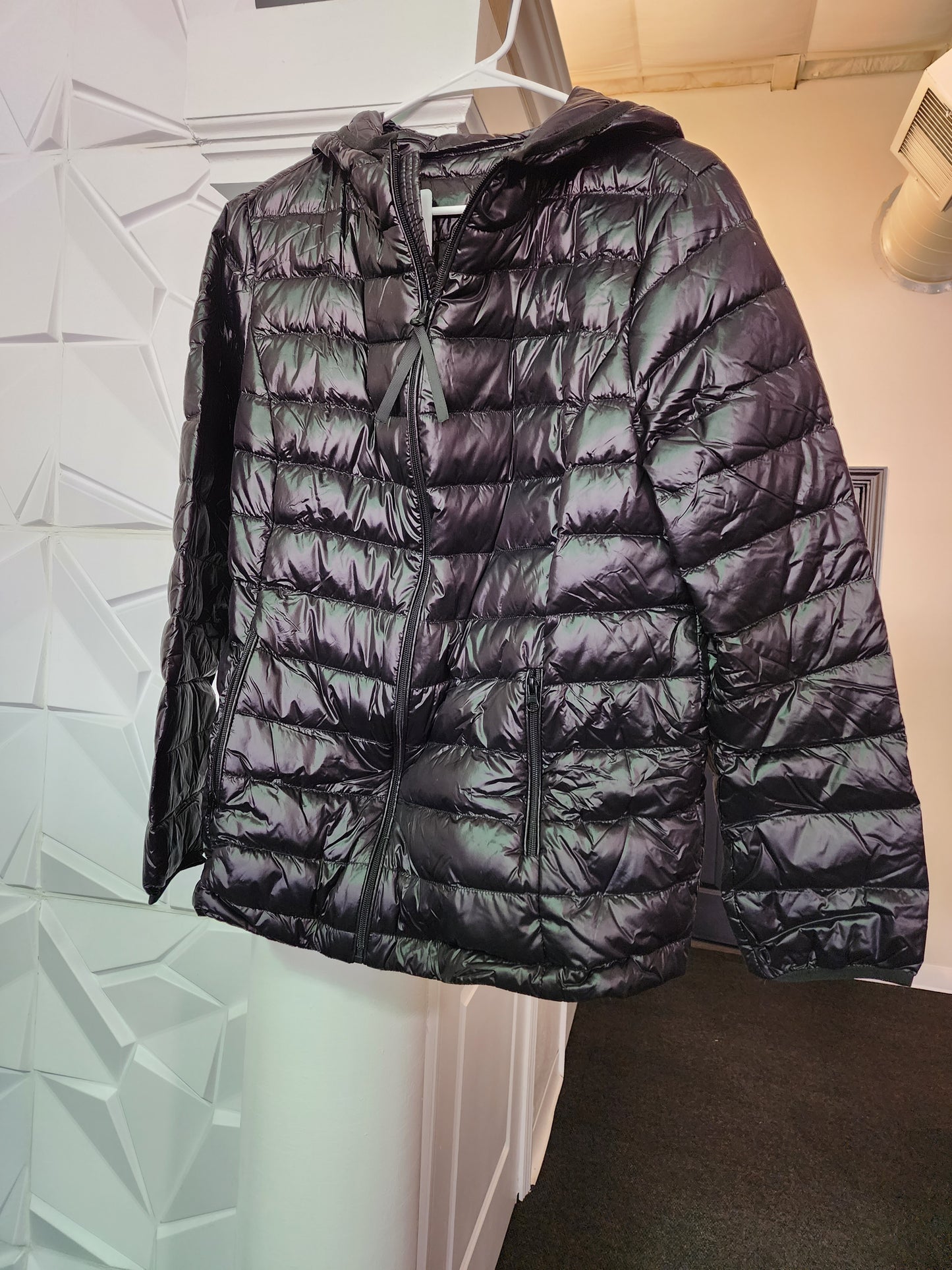 PUFFER COAT DUCK DOWN SHORT W/HOOD