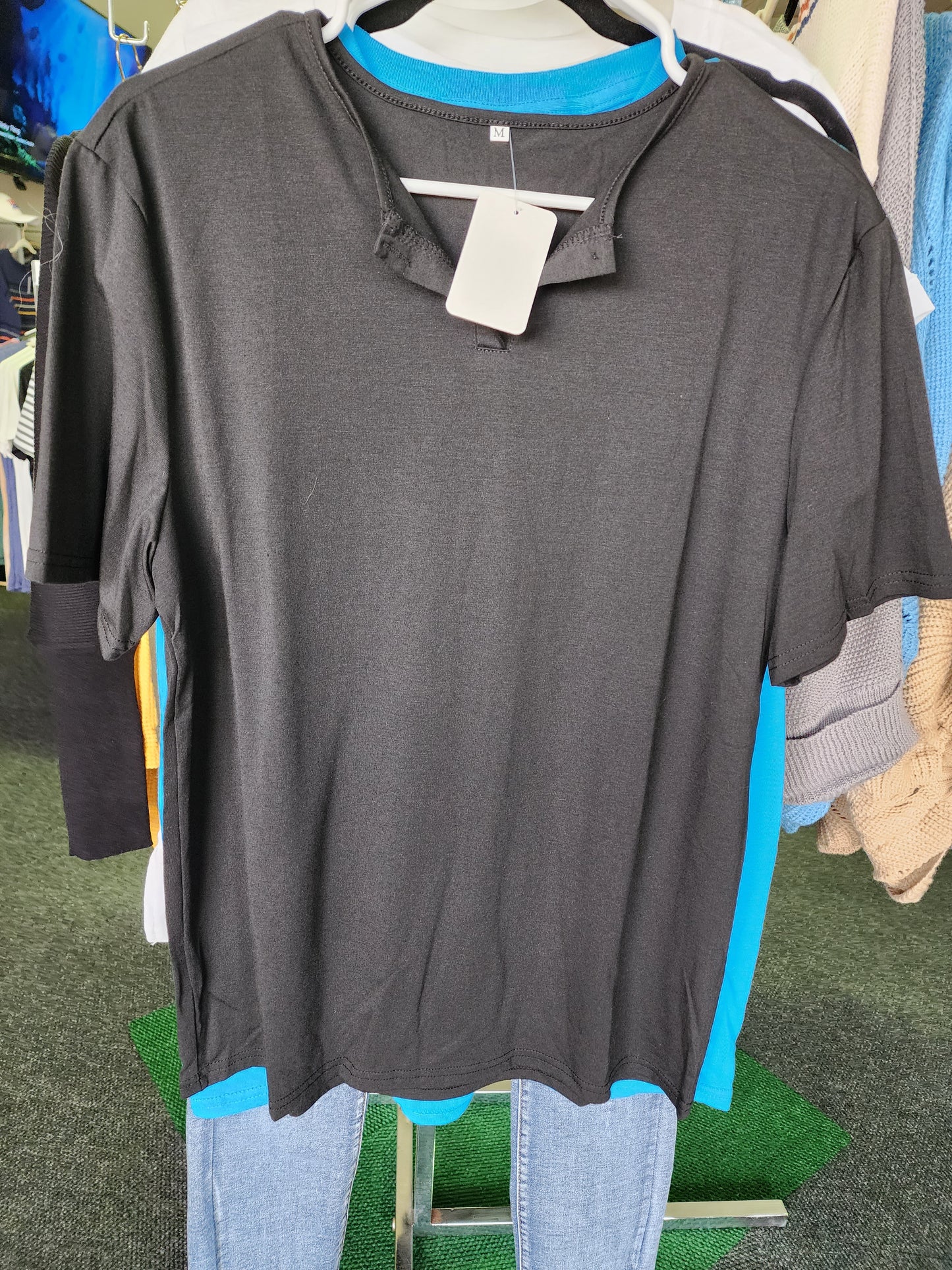 Men's Short sleeve Henley's - Small-2XL