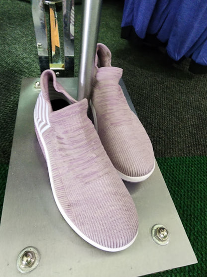 Purple knit walking shoe - 7.5