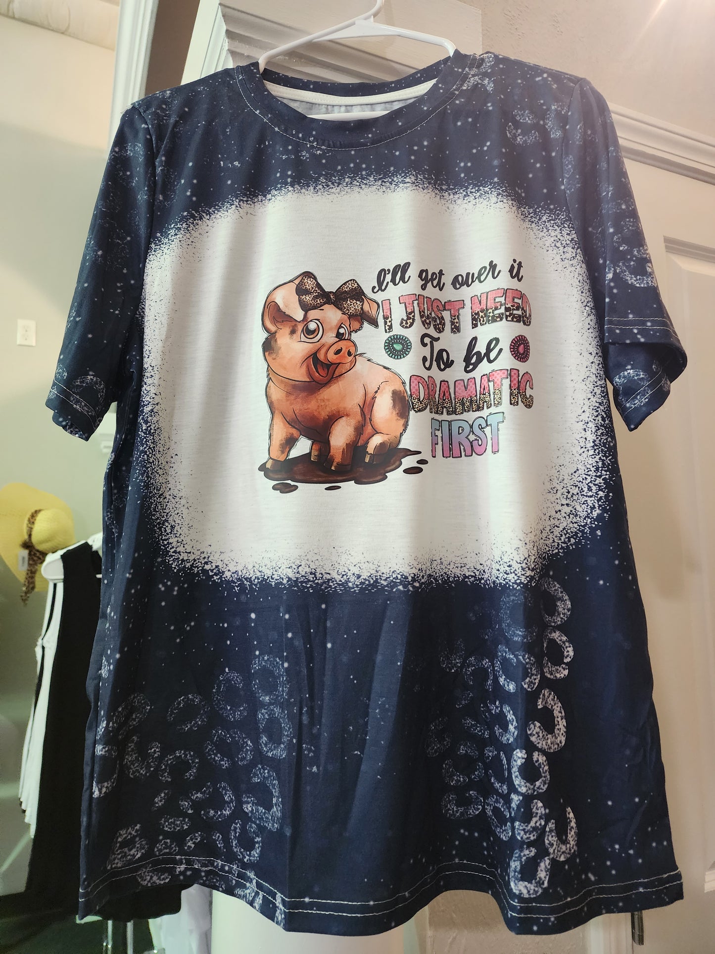 DRAMA PIG TIE DIE SHIRT - XL