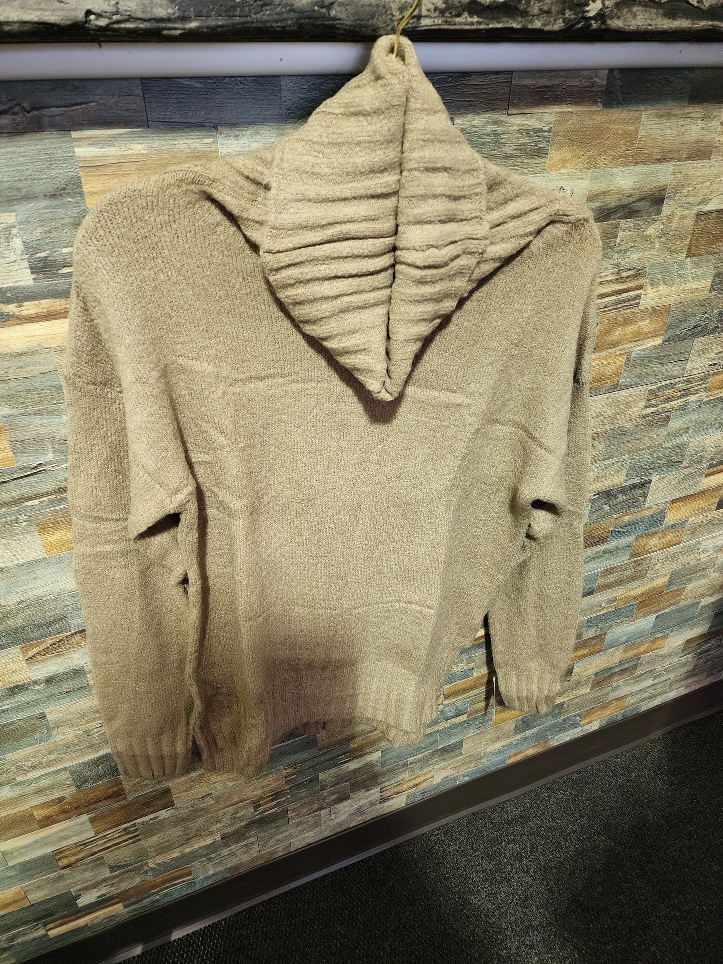 LONG SLEEVE COWL NECK SWEATER - SMALL