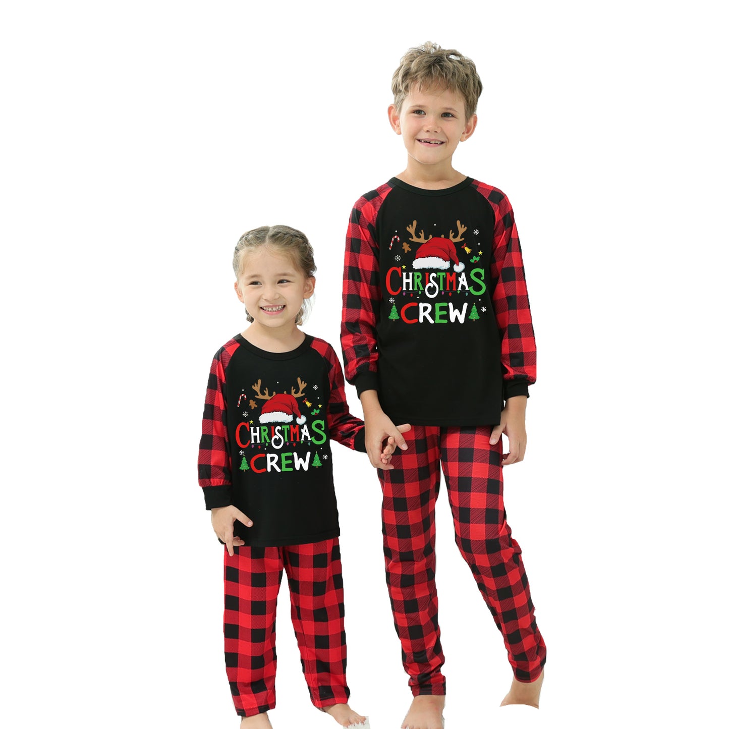 European And American Christmas Parent-child Homewear Clothes Pajamas Suit