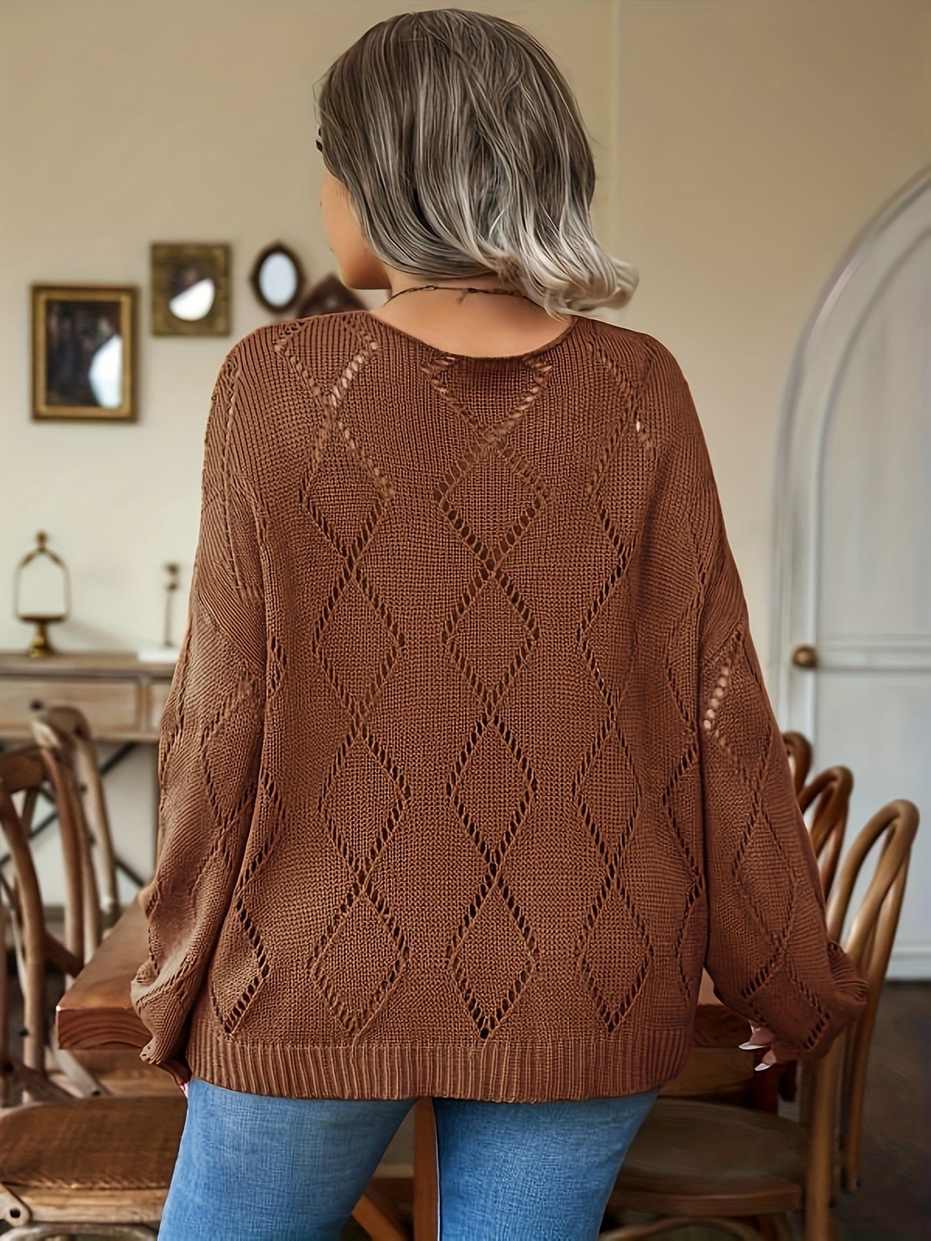 All-matching Loose Casual Knitted Women's Pullover Sweater