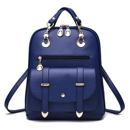 Female bag fashion PU leather dual-use backpack