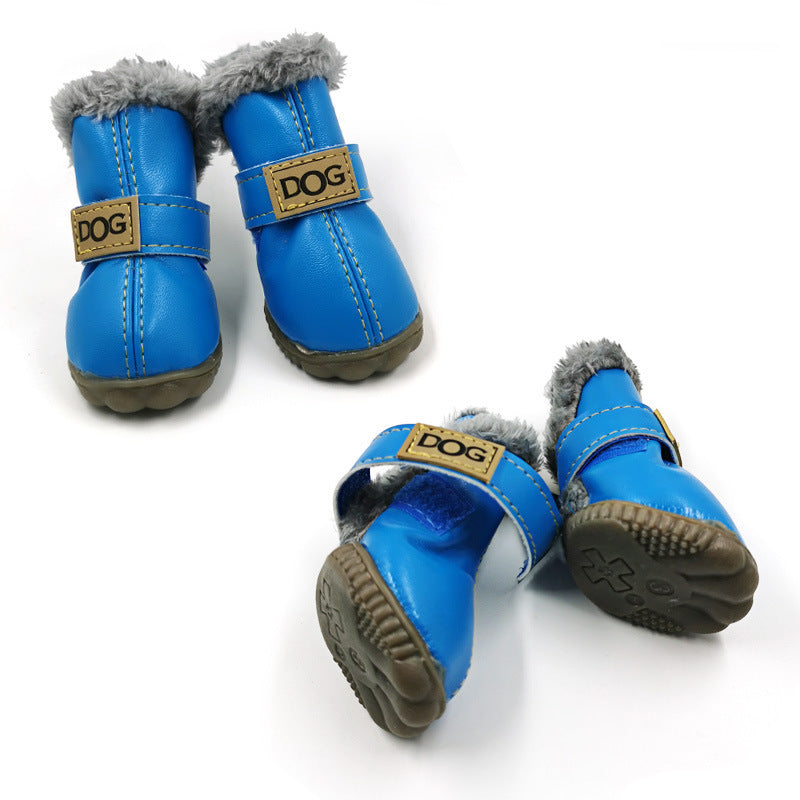 Dog Thick Snow Boots Keep Warm Teddy Autumn And Winter VIP Shoes