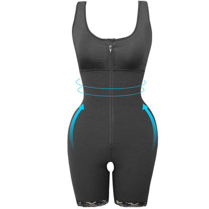 Women's Zipper Slimming Bodysuit Shapewear