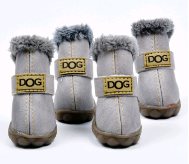 Dog Thick Snow Boots Keep Warm Teddy Autumn And Winter VIP Shoes