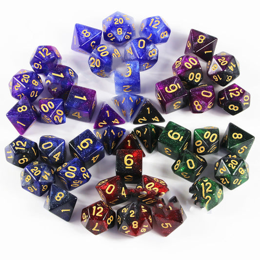 New Faced Dice 7 Dragons Set Board Game