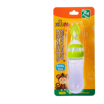 Silicone Training Rice Spoon, Infant Cereal Food Supplement, Safe Feeder