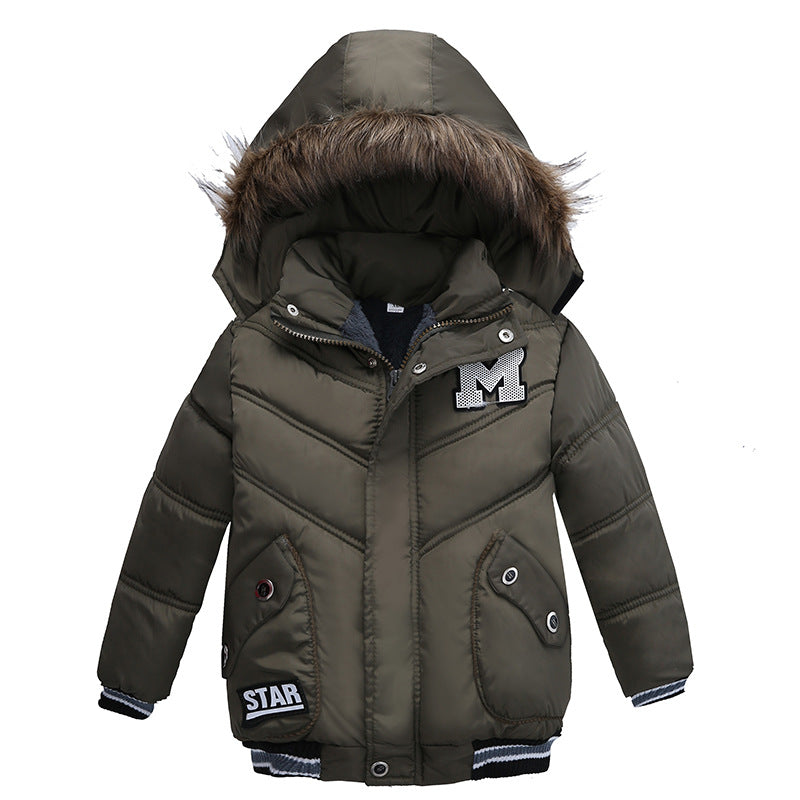 Small And Medium-Sized Boys Cotton-Padded Jackets