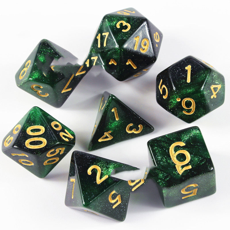 New Faced Dice 7 Dragons Set Board Game