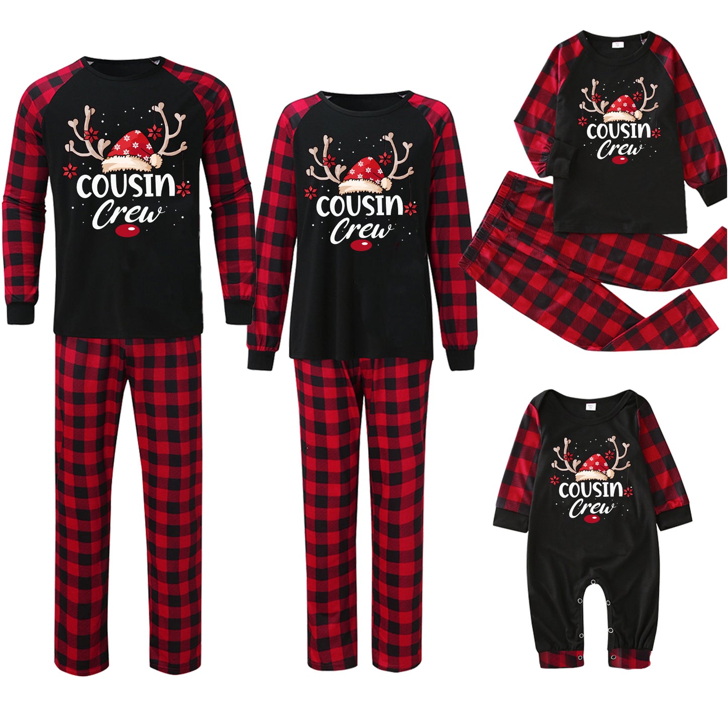 Christmas Parent-child Wear Family Pack Homewear Pajamas Suit