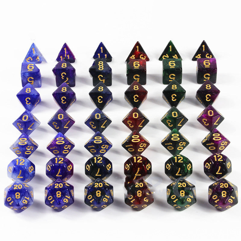 New Faced Dice 7 Dragons Set Board Game