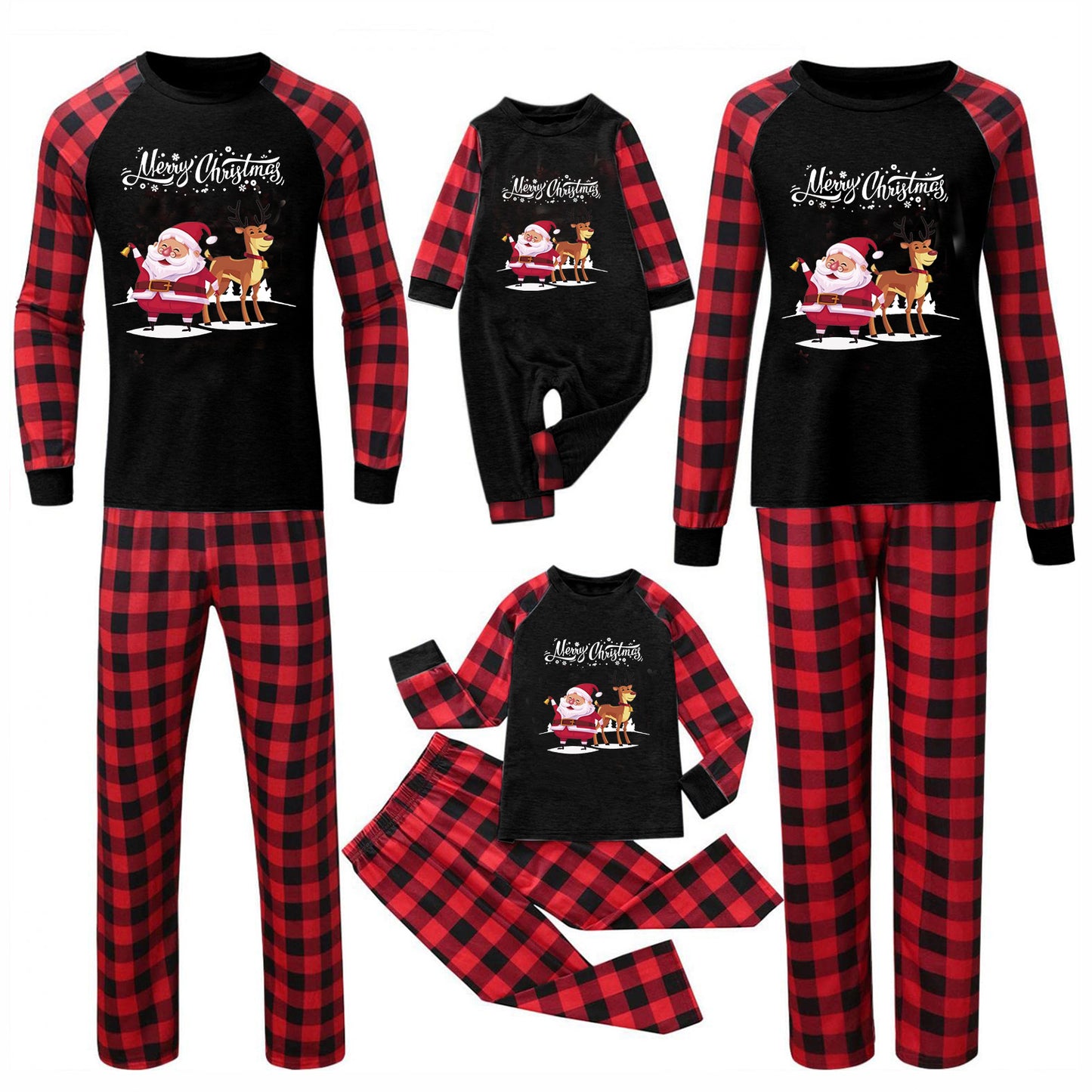 Christmas Parent-child Homewear Clothes Pajamas Suit