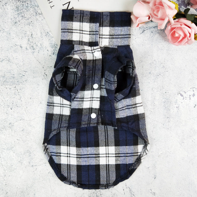 Casual Universal Pet Plaid Shirt