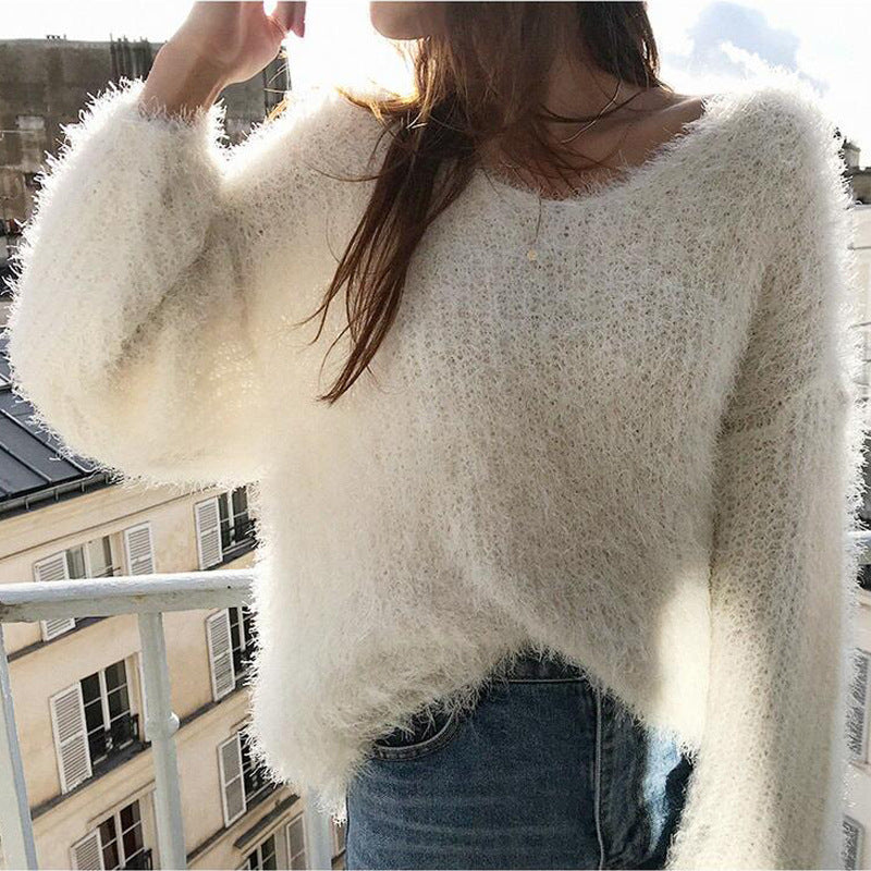 Women's Solid Color Seersucker Knitwear