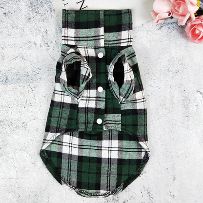 Casual Universal Pet Plaid Shirt