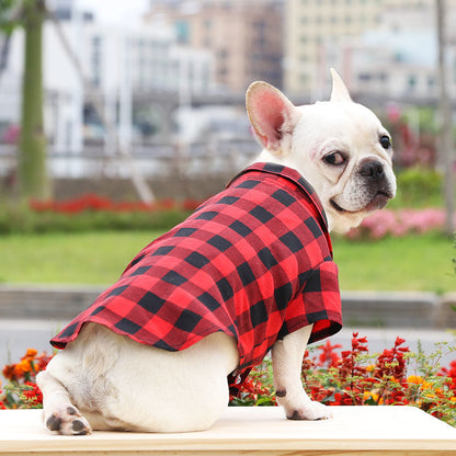 Casual Universal Pet Plaid Shirt