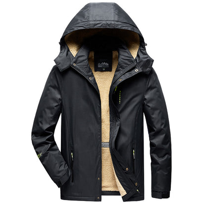 Mens Cotton-padded Trendy Outdoor Jacket