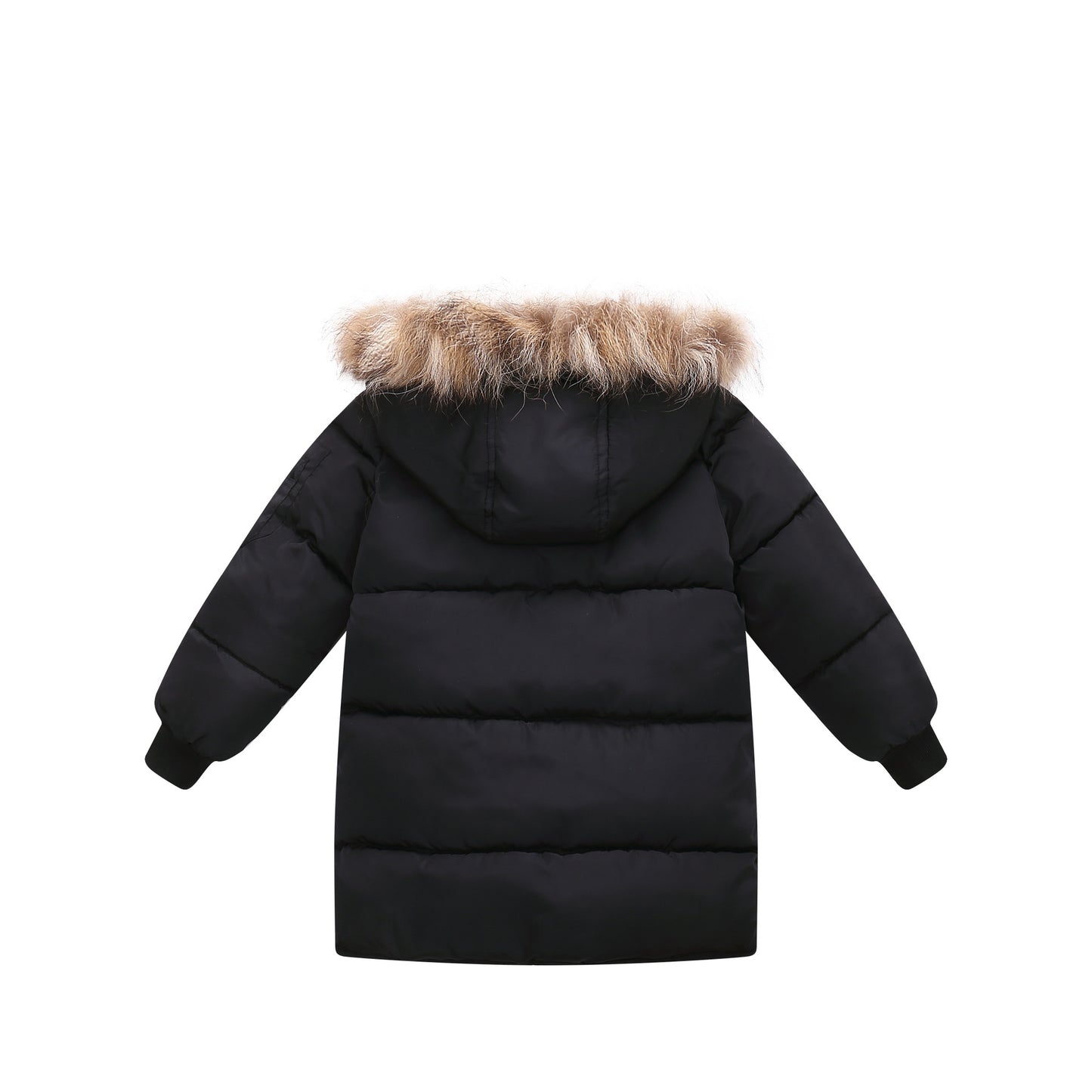 Children's Down And Wadded Jacket Camouflage Fur Collar Detachable Thickened Warm