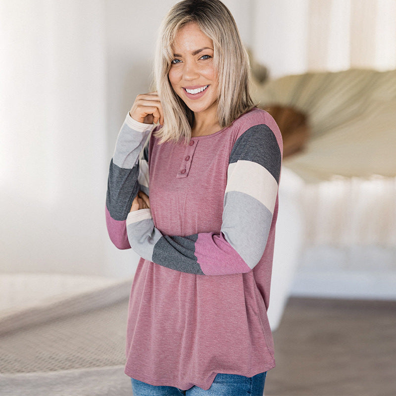 Simple All-matching Pullover Plus Size Top