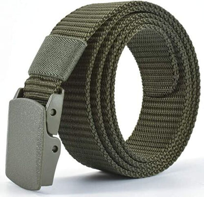 Men's Plastic Cam Buckle Nylon Canvas Tactical Waistband Webbing Military Belt