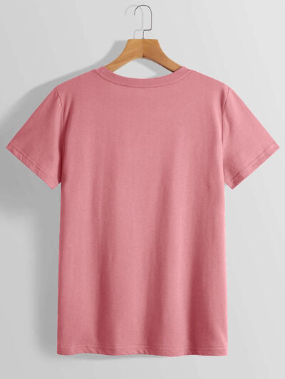 Lucky Clover Sequin Round Neck T-Shirt